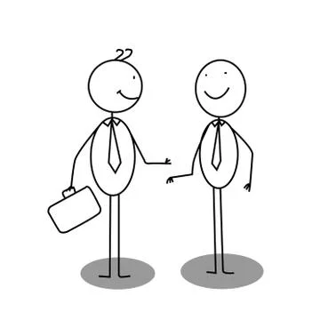 Negotiation Worker Stock Illustration