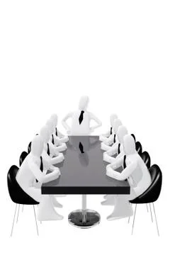 Negotiations between businessmen Stock Illustration