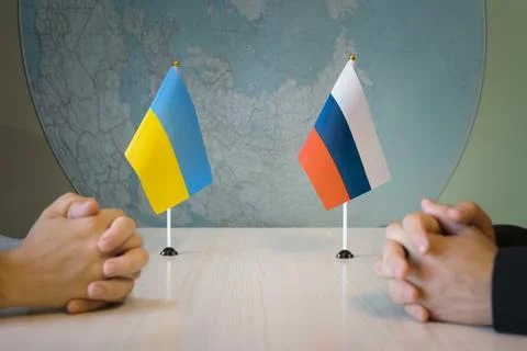 Negotiations in diplomacy. Communication between representatives of the count Stock Photos