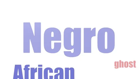 Negro Tag Cloud Animated Isolated On White Video stock 107238328