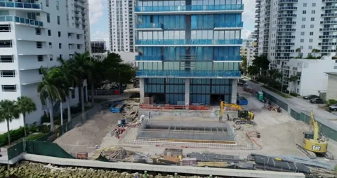 Neighboring towers in Edgewater Stock Footage 149641101