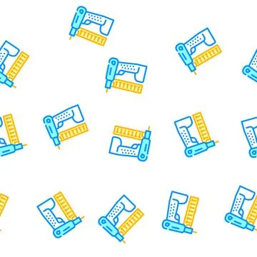 Neiler tool vector seamless pattern color Stock Illustration
