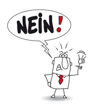 Nein Stock Illustration