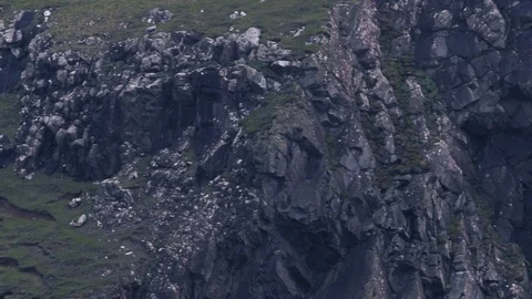 Neist point lighthouse on the cliffs Isle of Skye, Scotland, United Kingdom Stock Footage 93259631
