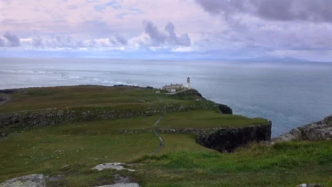 Neist point lighthouse Stock Footage 122239161
