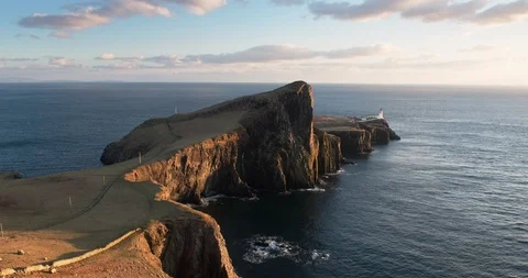 Neist point sunset Video stock 88068305