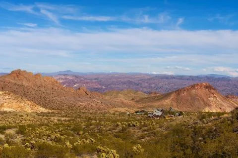 Nelson ghost town located in the El Dorado Canyon near Las Vegas, Nevada Foto stock