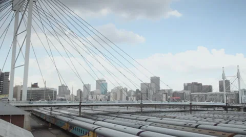 Nelson Mandela Bridge Stock Footage 27360570