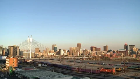 Nelson Mandela Bridge Timelapse Stock Footage 75438778