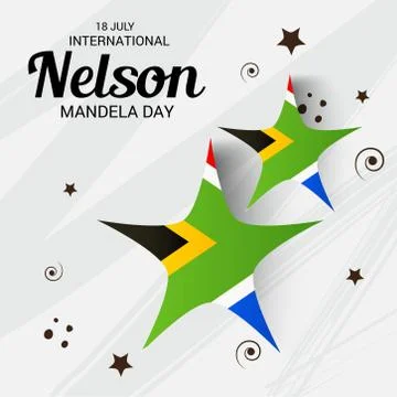 Nelson Mandela Day. Stock Illustration