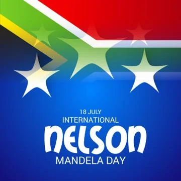 Nelson Mandela Day. Stock Illustration
