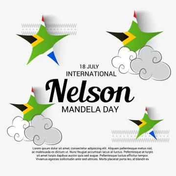 Nelson Mandela Day. Illustrazione stock
