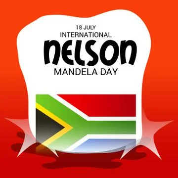 Nelson Mandela Day. Stock Illustration