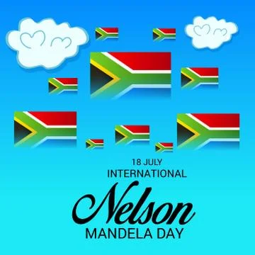 Nelson Mandela Day. Stock Illustration