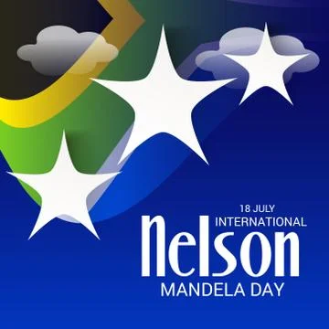 Nelson Mandela Day. Stock Illustration