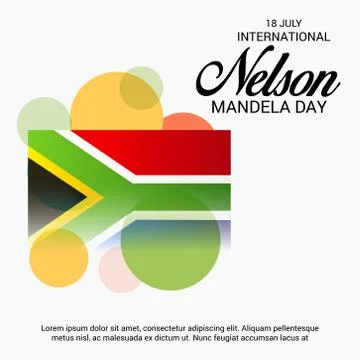 Nelson Mandela Day. Illustrazione stock