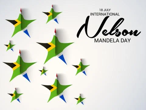 Nelson Mandela Day. Stock Illustration