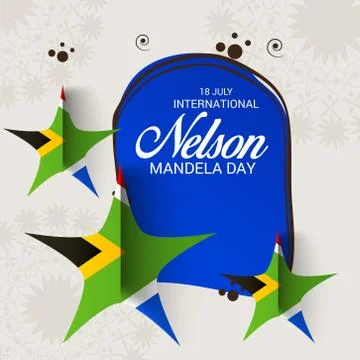Nelson Mandela Day. Stock Illustration