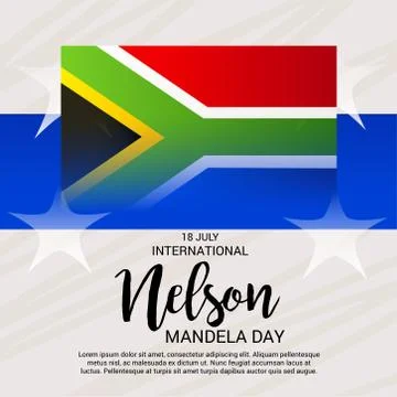 Nelson Mandela Day. Stock Illustration