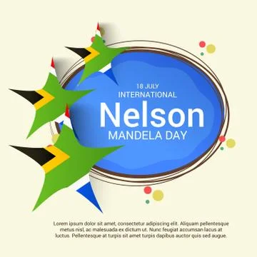 Nelson Mandela Day. Stock Illustration