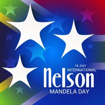 Nelson Mandela Day. Illustrazione stock