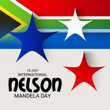 Nelson Mandela Day. Stock Illustration