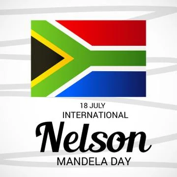 Nelson Mandela Day. Stock Illustration