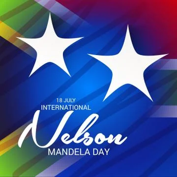 Nelson Mandela Day. Stock Illustration
