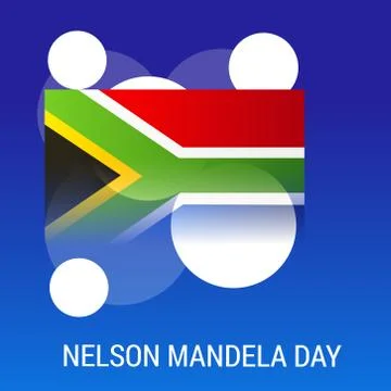 Nelson Mandela Day. Stock Illustration