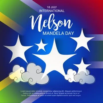 Nelson Mandela Day. Stock Illustration