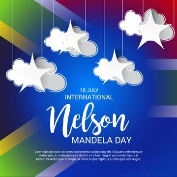 Nelson Mandela Day. Illustrazione stock