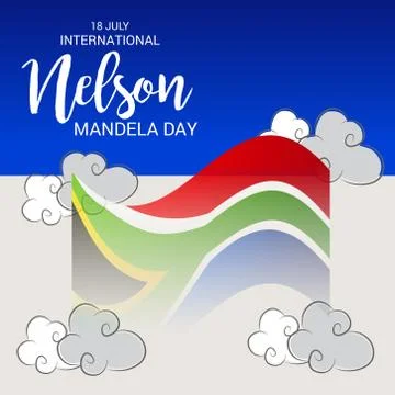 Nelson Mandela Day. Stock Illustration