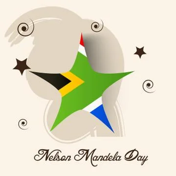 Nelson Mandela Day. Stock Illustration