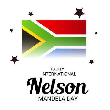 Nelson Mandela Day. Stock Illustration