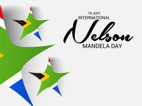 Nelson Mandela Day. Stock Illustration