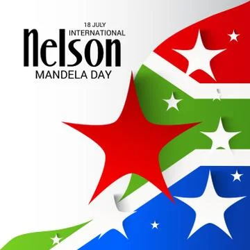 Nelson Mandela Day. Illustrazione stock