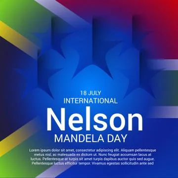 Nelson Mandela Day. Stock Illustration