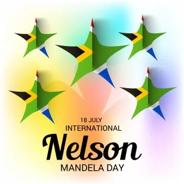 Nelson Mandela Day. Stock Illustration