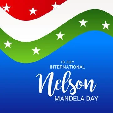 Nelson Mandela Day. Stock Illustration