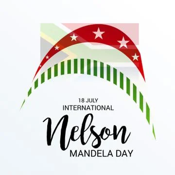 Nelson Mandela Day. Stock Illustration