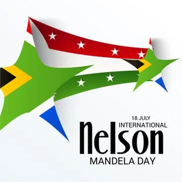 Nelson Mandela Day. Stock Illustration