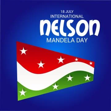 Nelson Mandela Day. Stock Illustration