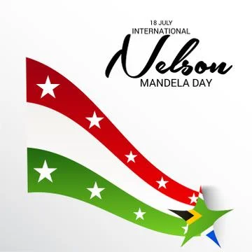 Nelson Mandela Day. Stock Illustration