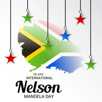 Nelson Mandela Day. Stock Illustration