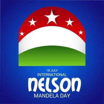 Nelson Mandela Day. Stock Illustration