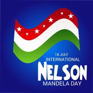 Nelson Mandela Day. Illustrazione stock