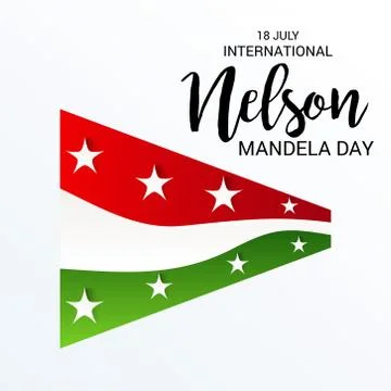 Nelson Mandela Day. Stock Illustration