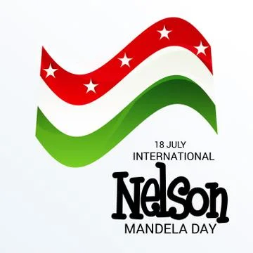 Nelson Mandela Day. Stock Illustration
