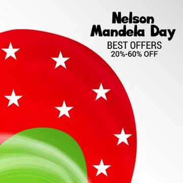 Nelson Mandela Day. Stock Illustration