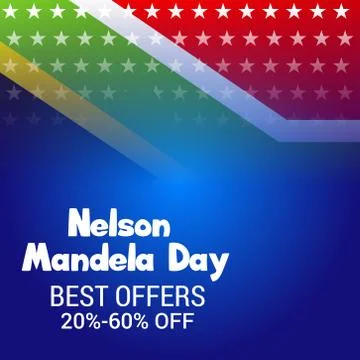 Nelson Mandela Day. Stock Illustration